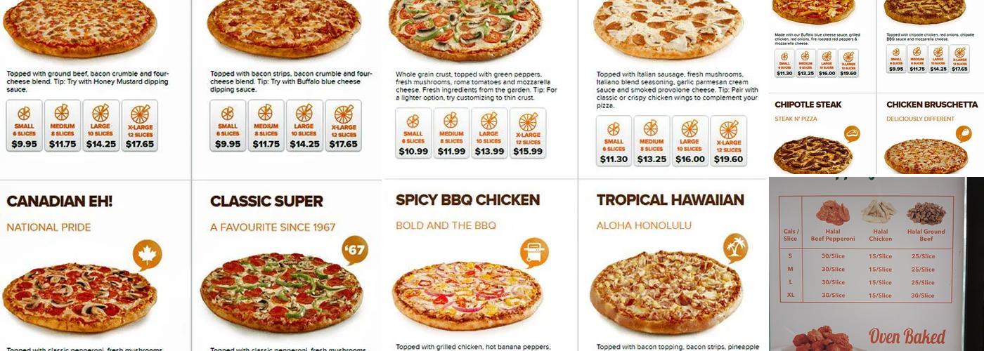 Pizza Pizza Menu