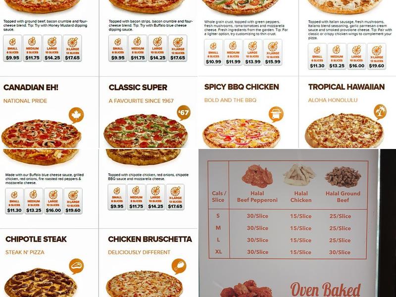 Pizza Pizza Menu