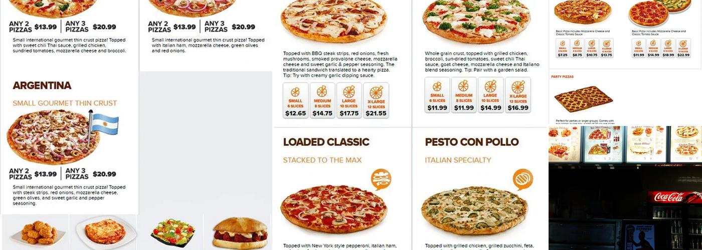 Pizza Pizza Menu
