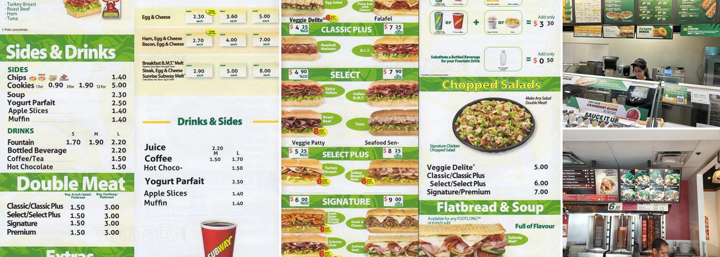 Subway Menu