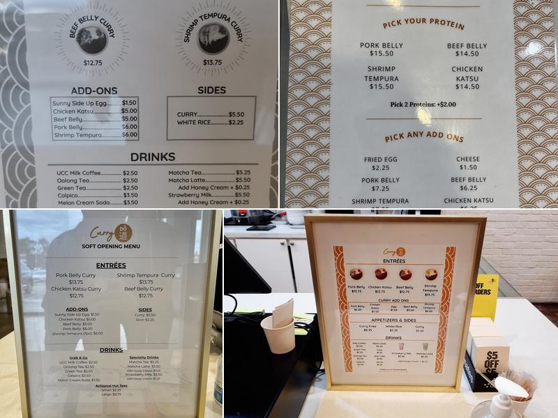 Curry Do Menu