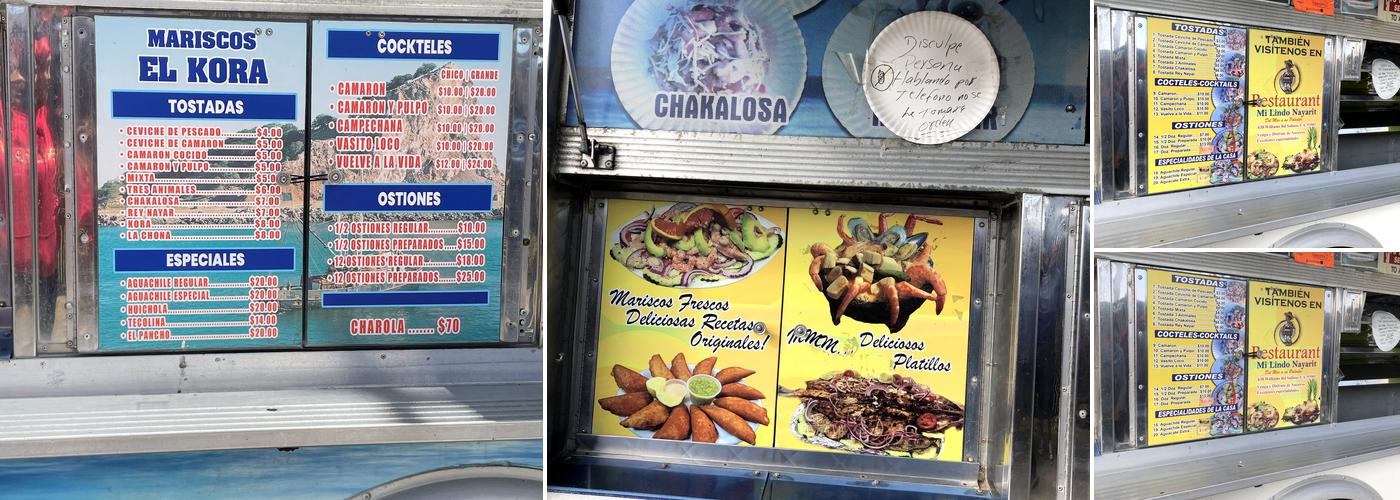 Lonchera De Mariscos El Kora Menu