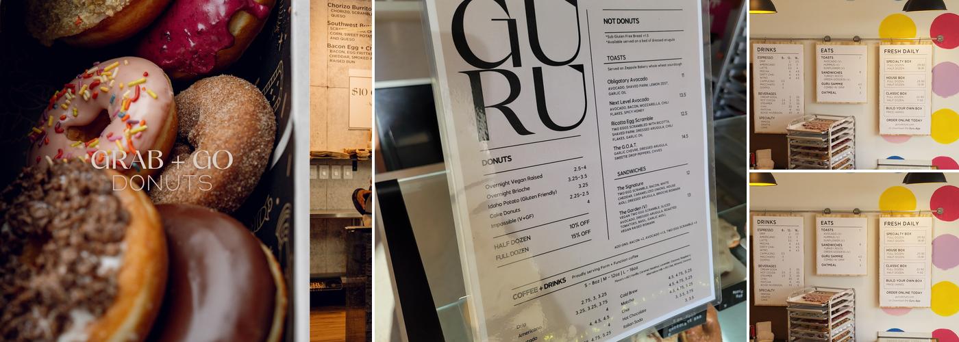 Guru Donuts Eagle Menu