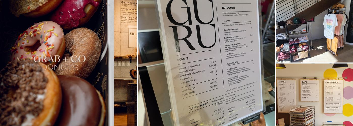 Guru Donuts Eagle Menu