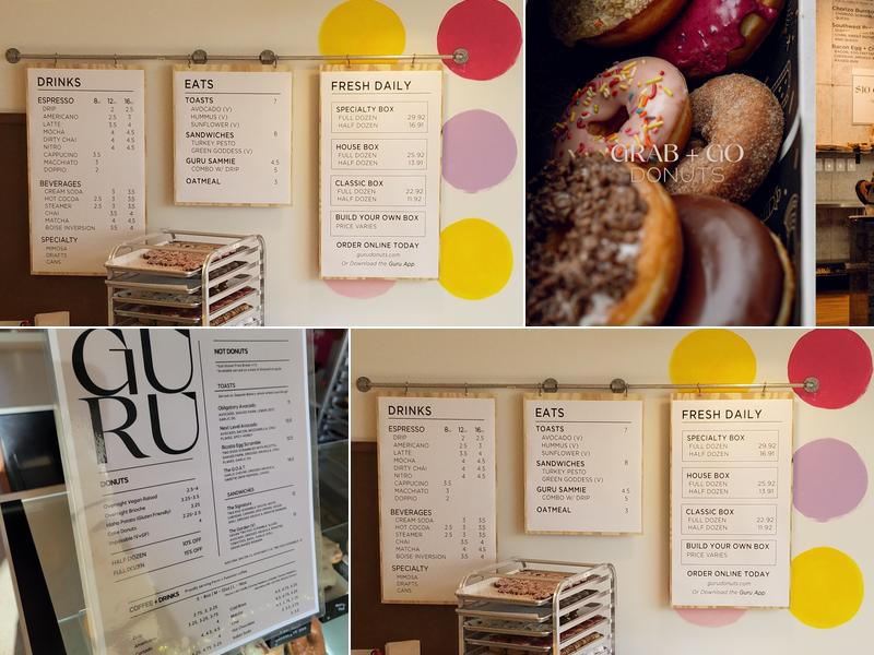 Guru Donuts Eagle Menu
