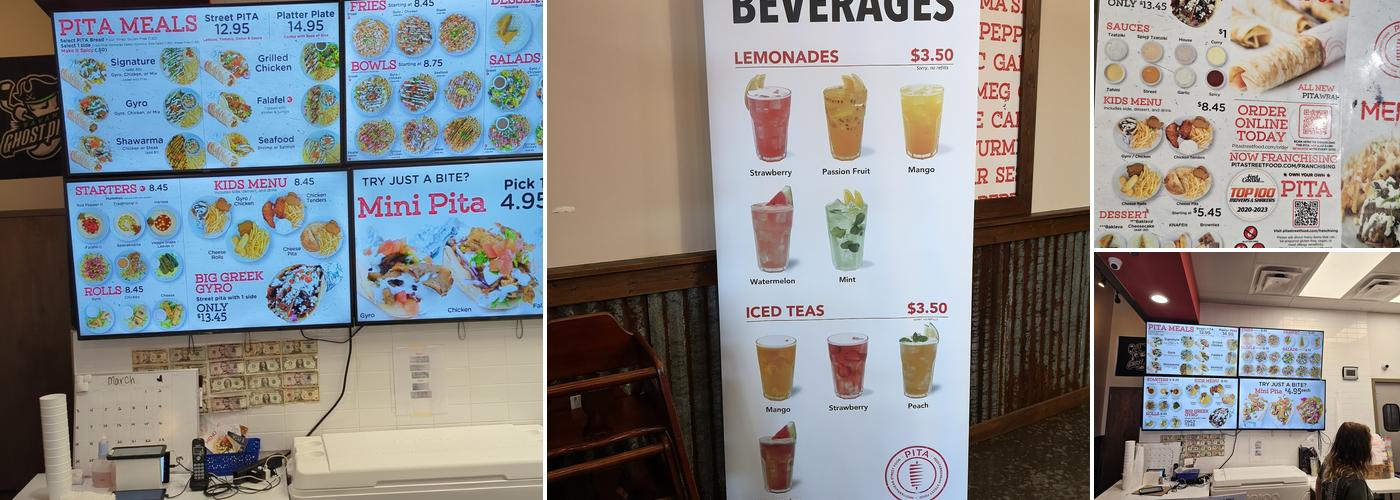 PITA Mediterranean Street Food - Pooler Menu