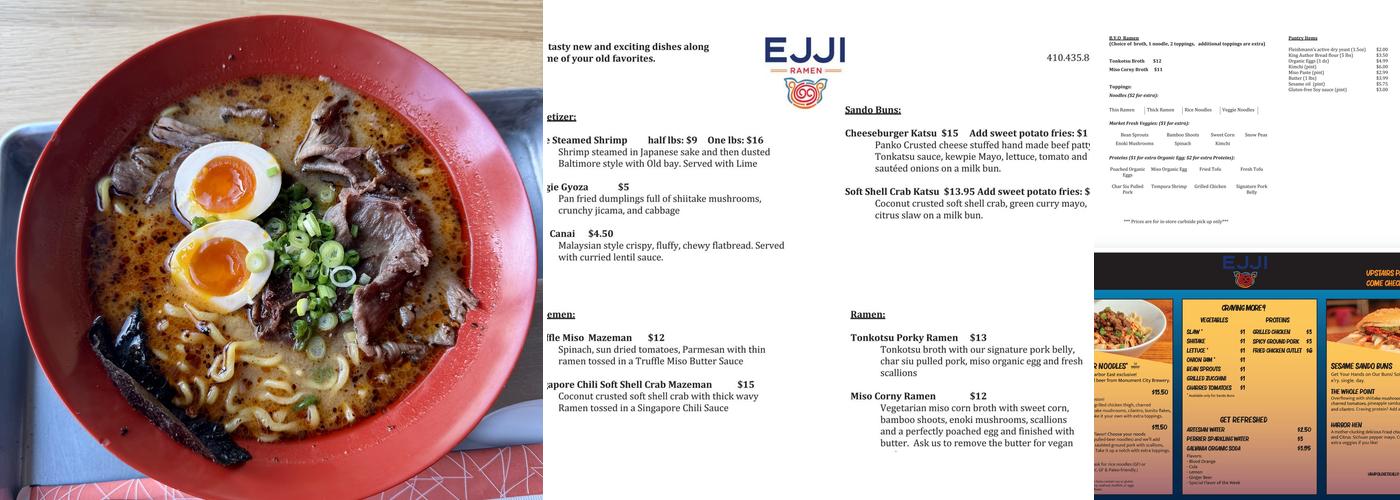 EJJI Menu