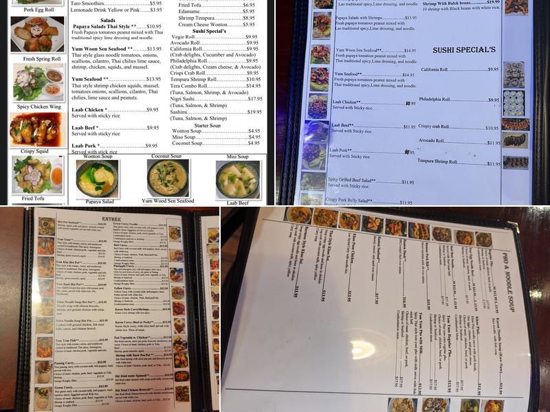 Asia Fusion Kitchen Menu