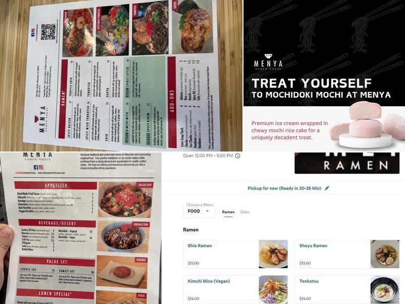 Menya Ramen House Menu