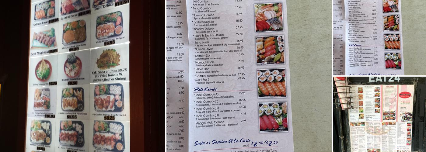 Hanabi Menu