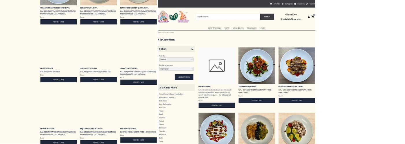 Planit Eats Weymouth Menu