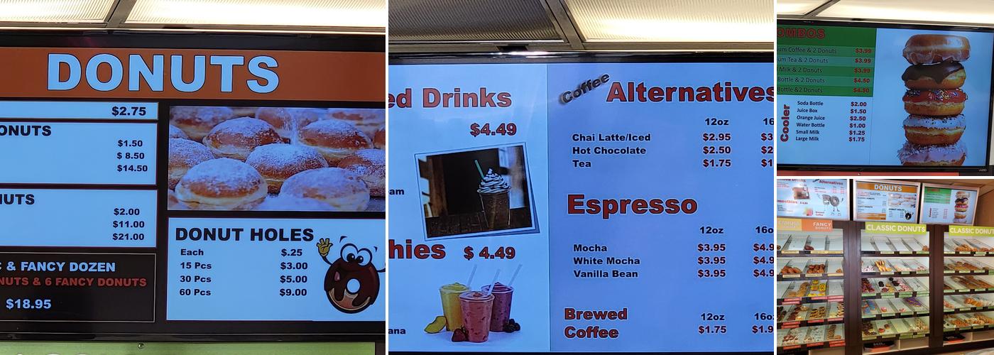 Mr. Maple Donuts Menu