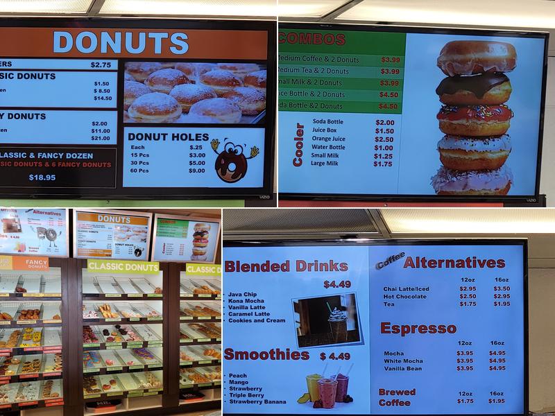 Mr. Maple Donuts Menu