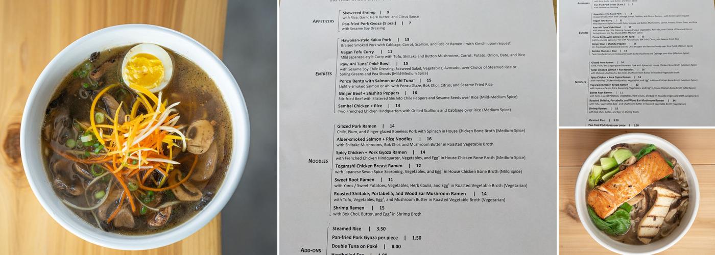 Fin+Fowl Kitchen Menu