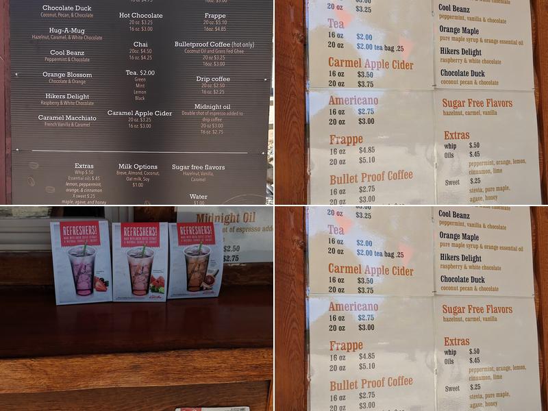 HIGHER GROUNDS JAVA Menu