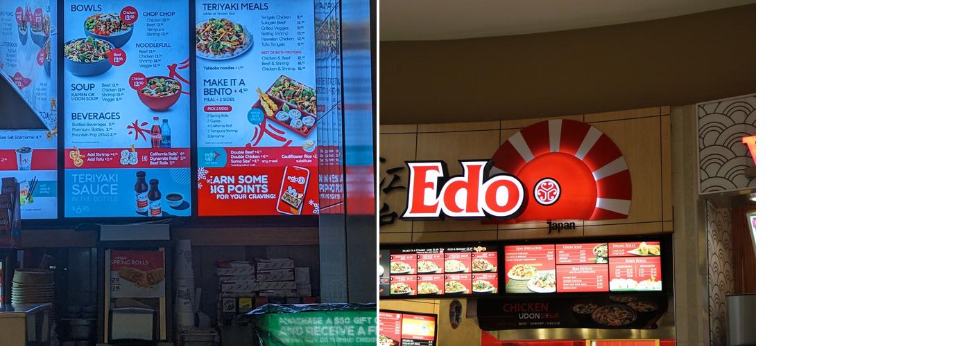Edo Japan Menu
