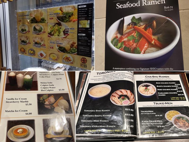 Hokkaido Ramen Santouka Menu