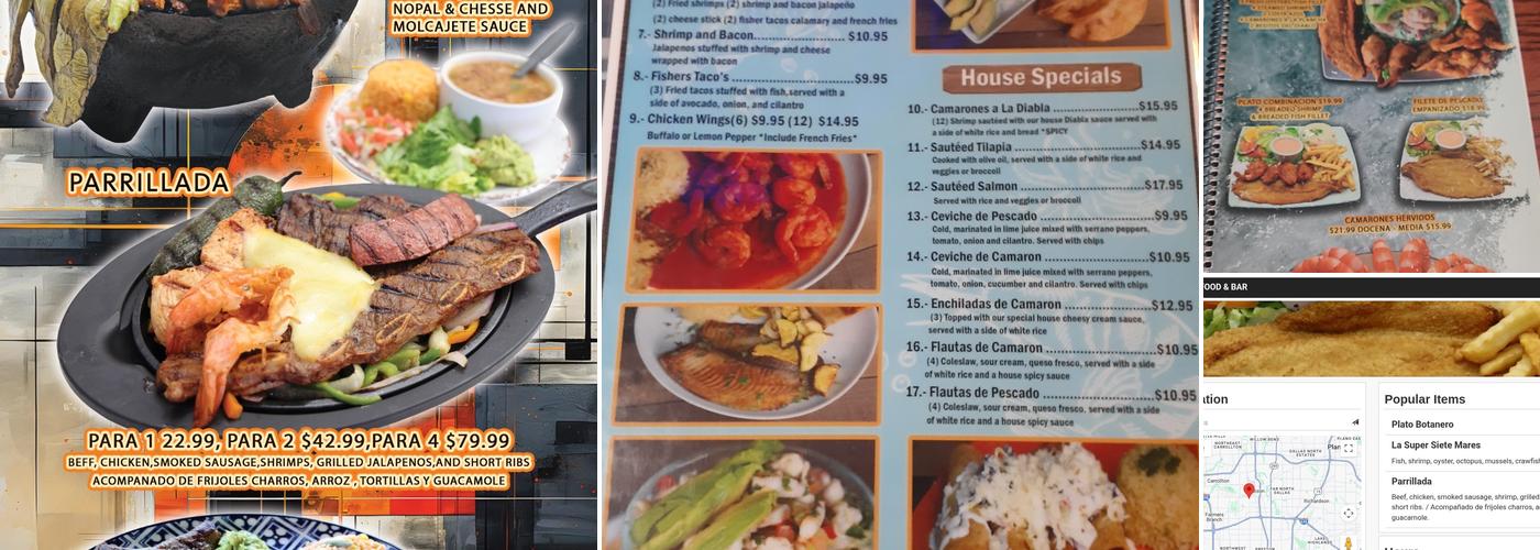 EL SINALOENSE DALLAS Menu