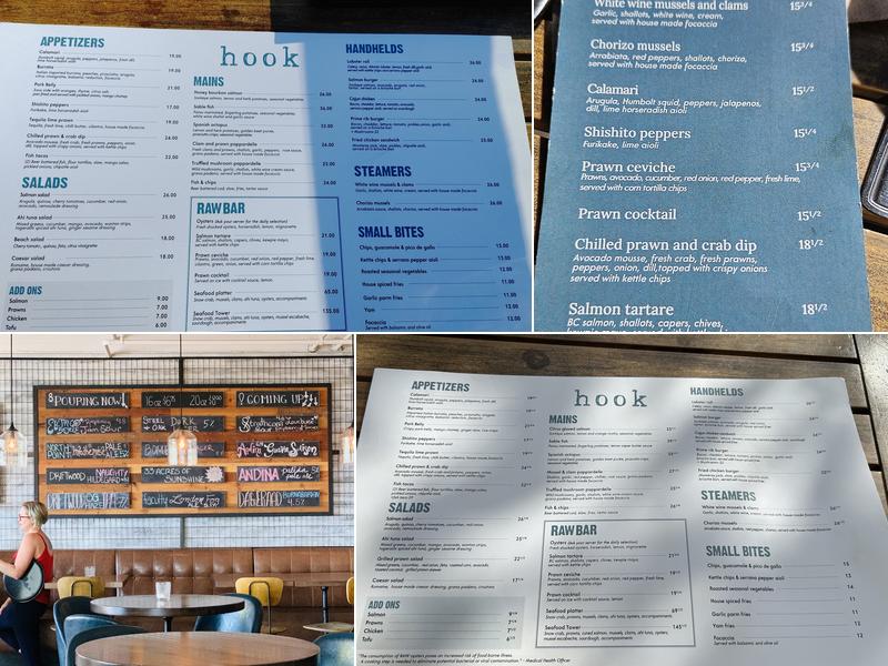 Hook Restaurant Menu