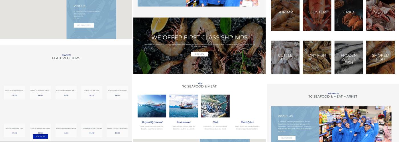 7C Seafood - Fresh Seafood Market Menu