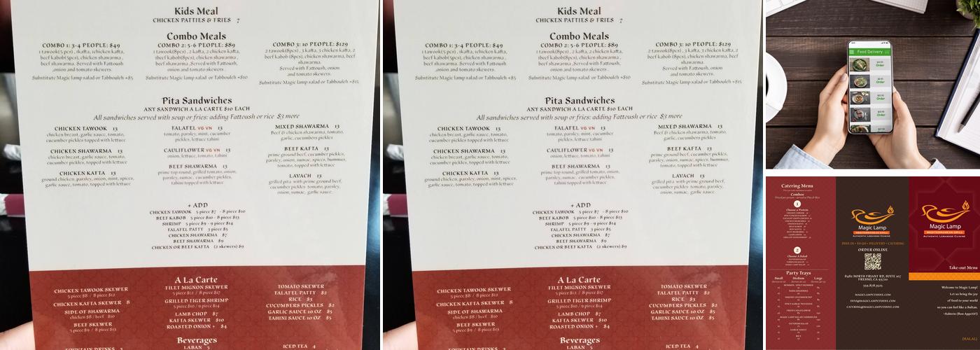 Magic Lamp Mediterranean Grill Menu