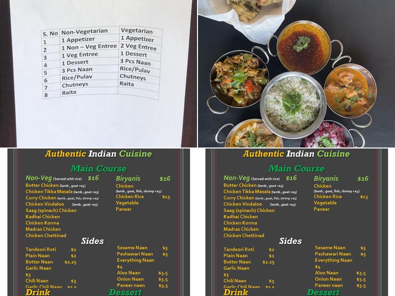 MyIndiKitchen Menu
