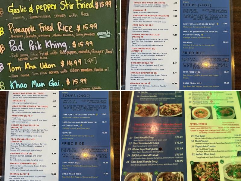 Beyond Thai Menu