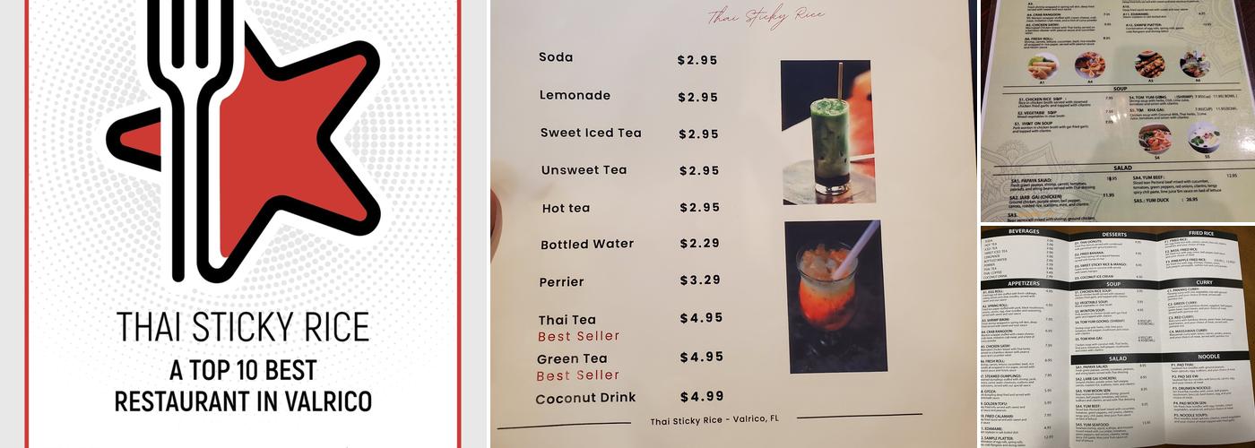 THAI STICKY RICE Menu