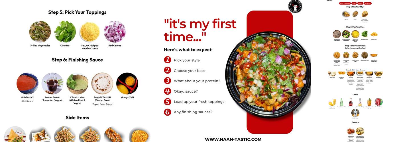 Naan-Tastic Menu