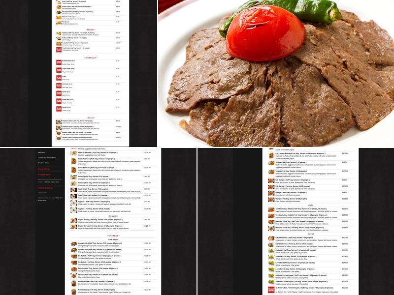 Turkish Kitchen Menu
