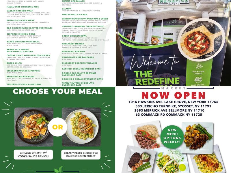 Redefine Meals Menu