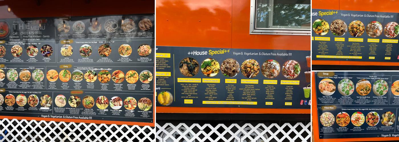 Pinto Thai Kitchen Sandy Menu