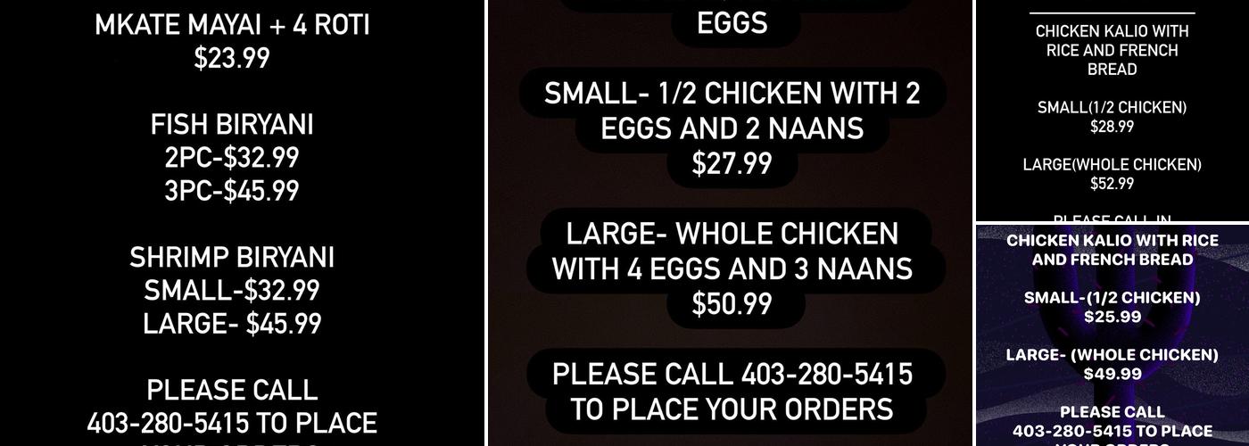 Mo's Kitchen Inc Menu