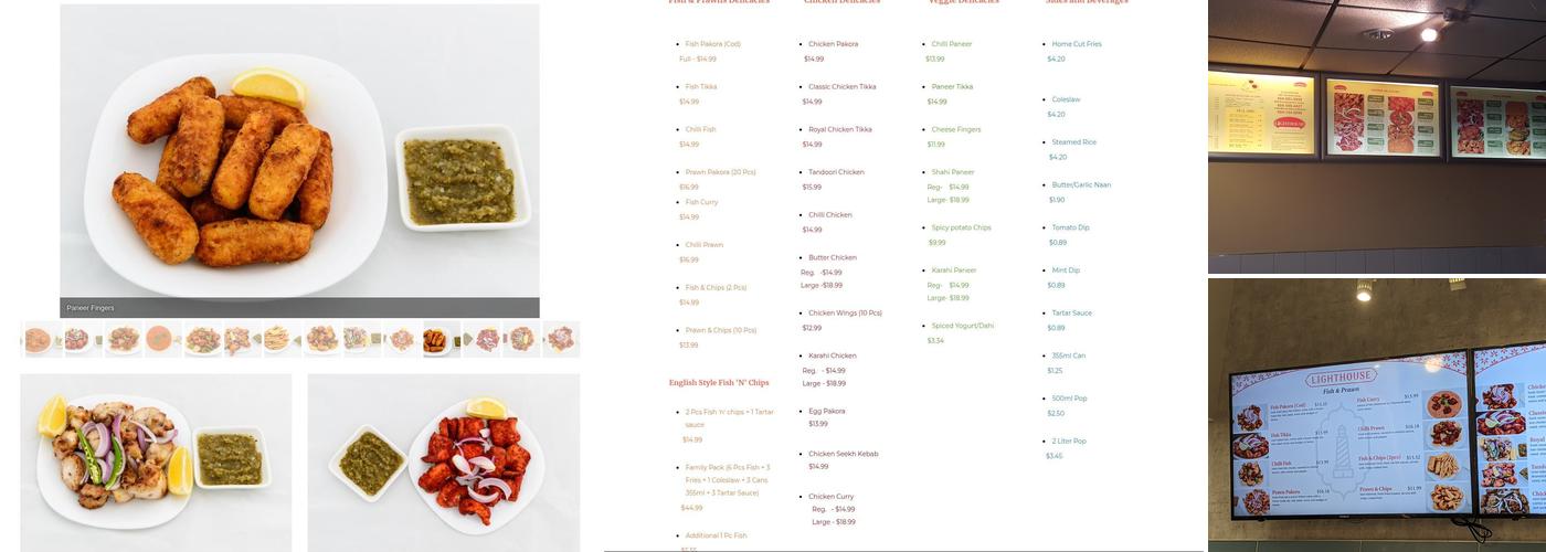 Lighthouse Fresh & Tasty Menu