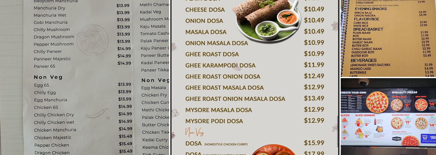 Biryanis and More Menu