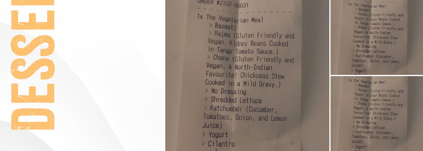 Twisted Indian Wraps Menu