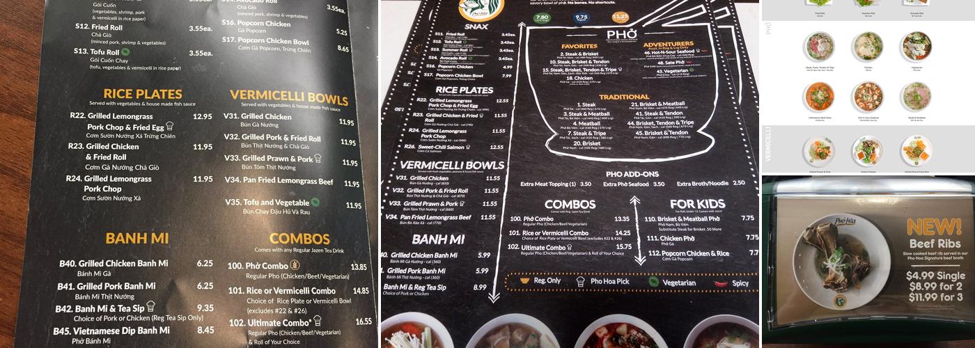 Pho Hoa + Jazen Tea (Oak) Menu