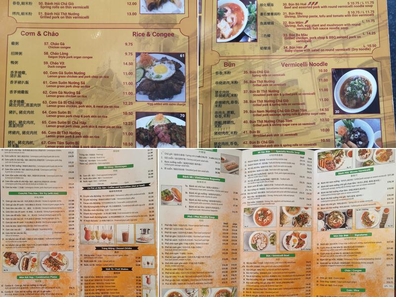 Kim Phụng Restaurant Menu