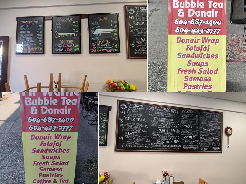 Mr. Waffle Bubble Tea Menu