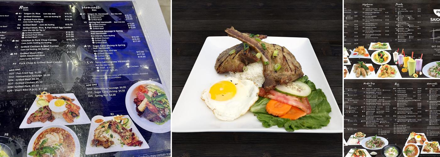 Pho Saigon St. Menu