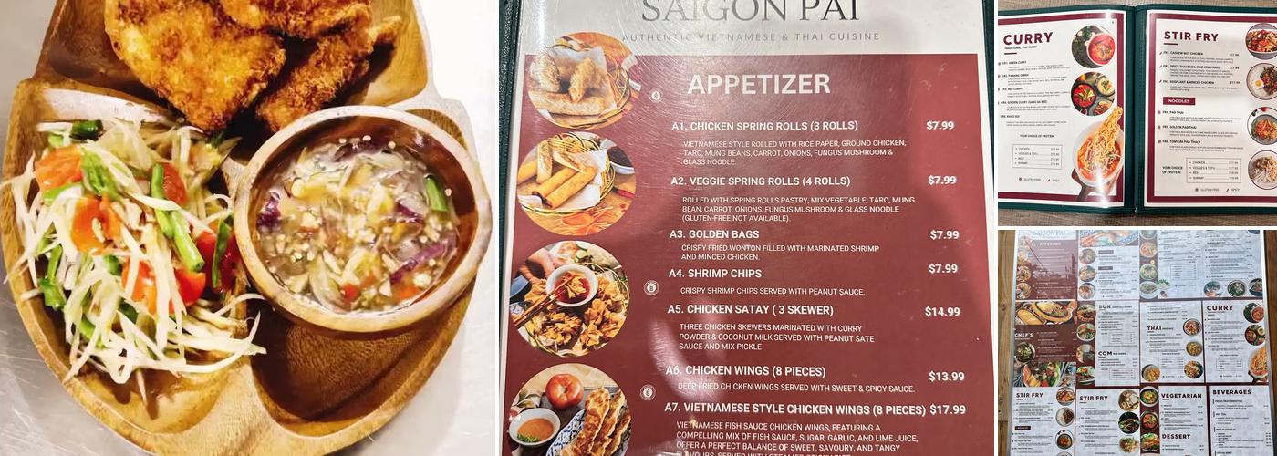 Saigon Pai Menu