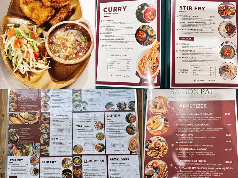 Saigon Pai Menu