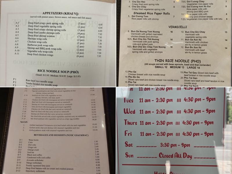 Springroll House Restaurant Menu