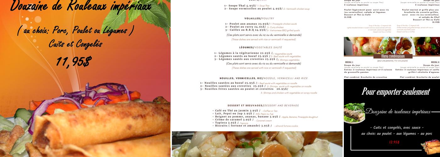 Restaurant Levina Menu