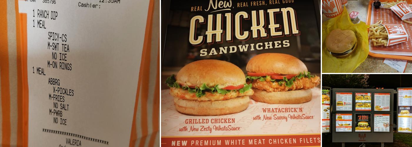 Whataburger Menu