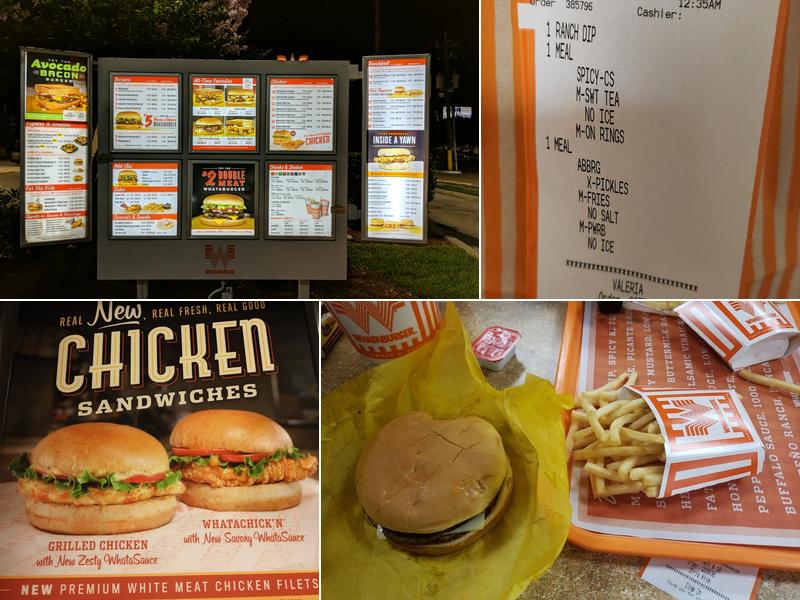 Whataburger Menu