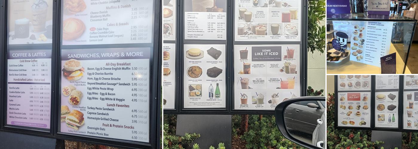The Coffee Bean & Tea Leaf Menu