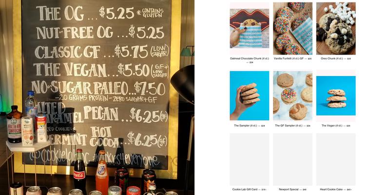 Cookie Lab OC Menu
