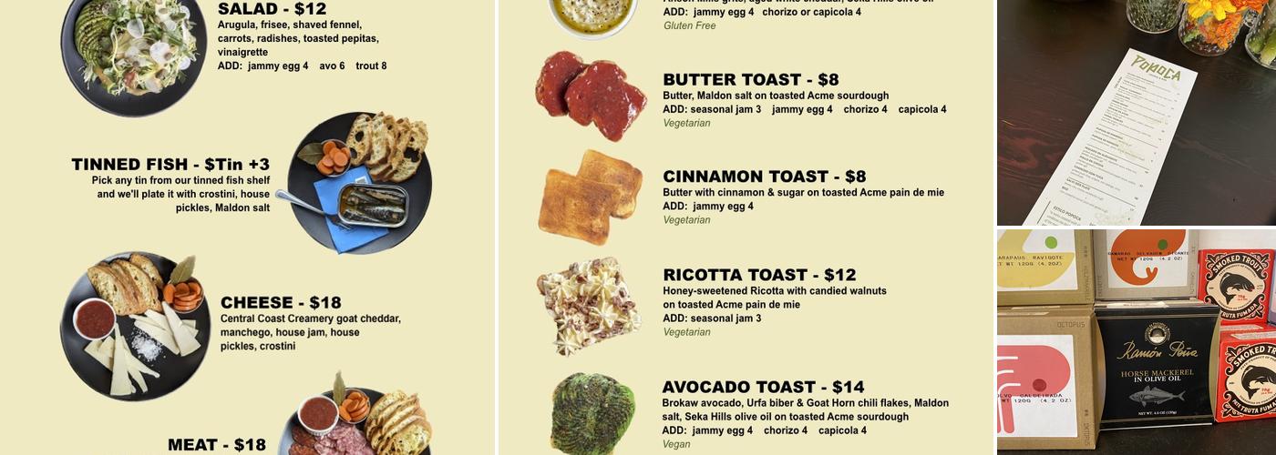 Ain't Normal Cafe Menu