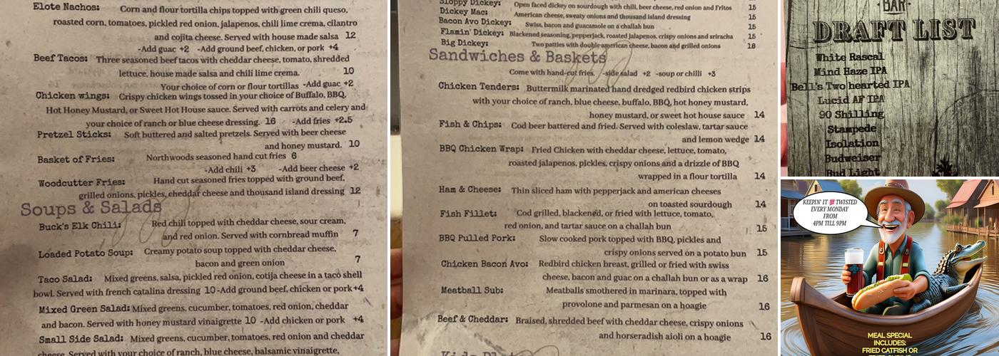 Fisher´s Bar Menu
